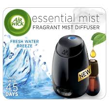 Air Wick Air Freshener Essential Oil Diffuser Kit, Fresh Water Breeze
