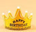 LED Happy Birthday Crown Glittered For Boy , Girl , Kids Birthday Party