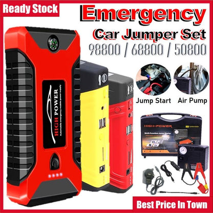 99800Mah Car PowerBank Jump Starter Car Emergency jumper power bank