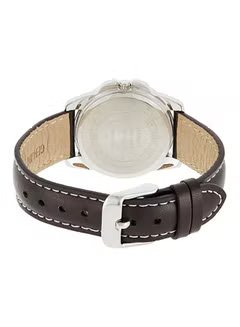 Men's Enticer Series Water Resistant Analog Watch MTP-1314L-7A - 50 mm - Brown