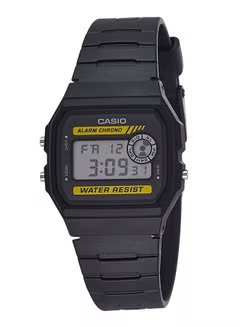 Men's Silicone Digital Wrist Watch F-94WA-9DG - 40 mm - Black