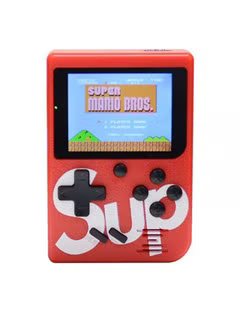 400-In-1 Rechargeable Durable And Safe Retro Box Console Game Toy For Kids Red