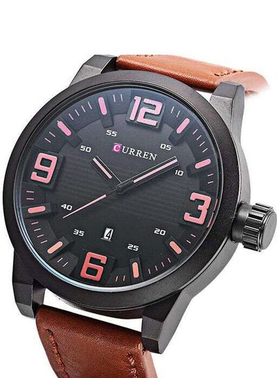 Men's Quartz Analog Wristwatch CU-8241-BR - 50 mm -Brown