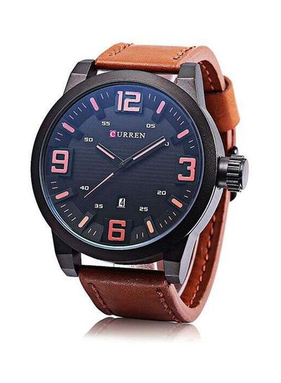 Men's Quartz Analog Wristwatch CU-8241-BR - 50 mm -Brown