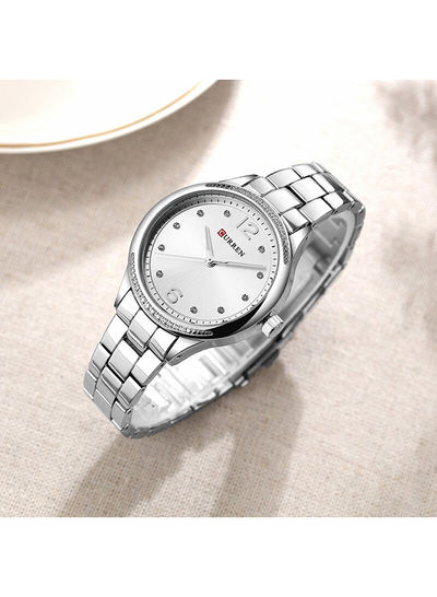 Women's Water Resistant Alloy Analog Watch 9003 - 30 mm - Silver
