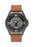 Men's Water Resistant Analog Wrist Watch 8305 - 45 mm - Brown