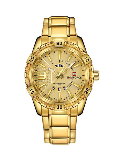 Men's Analog Dress Watch- 9117S G-G - 47 mm - Gold