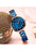 Women's Water Resistant Analog Watch 9051 - 34 mm - Blue