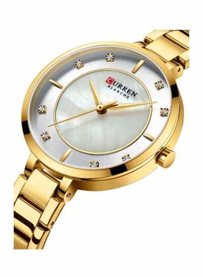 Women's Water Resistant Analog Watch 9051 - 34 mm - Gold