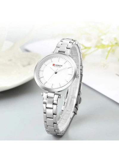 Water Resistant Analog Watch 9054 - 30 mm - Silver