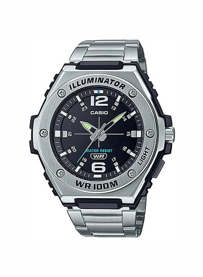 Men's Illuminator Stainless Steel Analog Quartz Wristwatch MWA-100HD-1AVDF - 51 mm - Black.