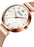 Women's Waterproof Stainless Steel Mesh BAnd Quartz Watch 9067 - 33 mm - Rose Gold