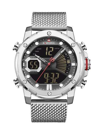 Men's Stainless Steel Analog+Digital Wrist Watch NF9172S S/B/W