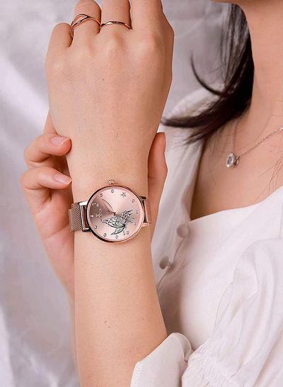 Women's Stainless Steel Analog Wrist Watch NF5011 RG/RG