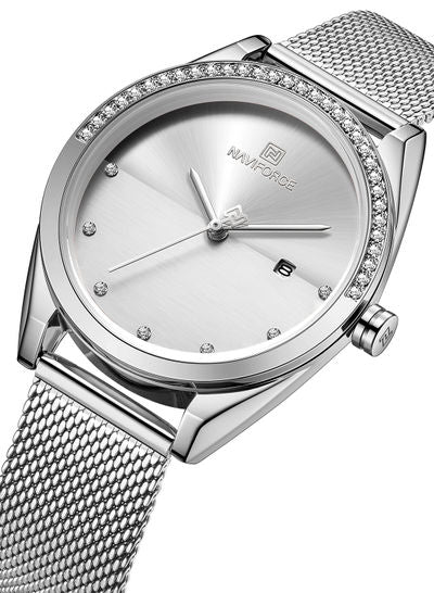 Women's Stainless Steel Analog+Digital Wrist Watch NF5015 S/W