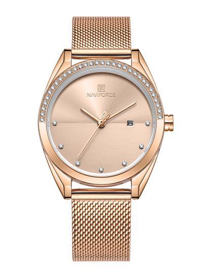 Women's Stainless Steel Analog+Digital Wrist Watch NF5015 RG/RG