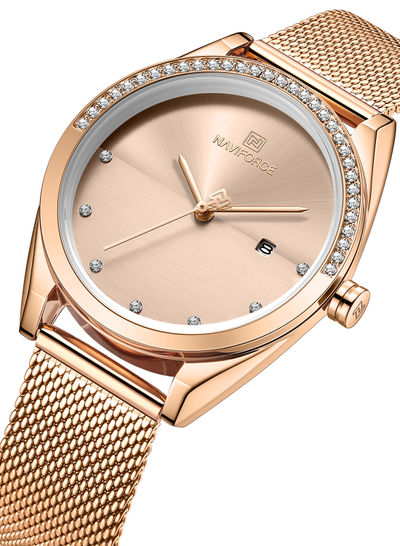 Women's Stainless Steel Analog+Digital Wrist Watch NF5015 RG/RG