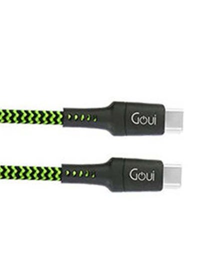 Goui Type C-C Tough Cable 100W E-Mark 1.5 Meter Black Model Number : G-TC100W-G
