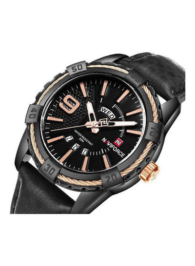 Men's Leather Analog Watch Nf9117M