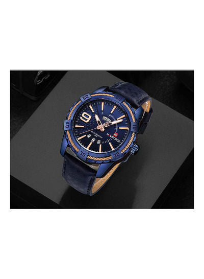Men's Analog Plus Digital Leather Wrist Watch Nf9117M