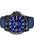 Men's Round Shape Leather Band Water Resistance Analog Wristwatch MTP-VD01BL-2BVUDF - 45 mm - Blue