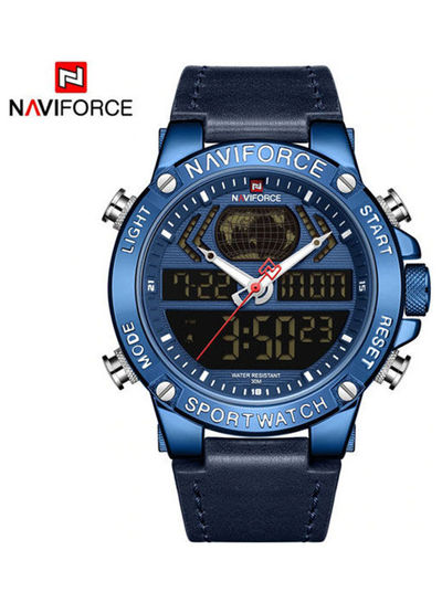 Men's Leather Analog+Digital Watch 9164 Be-Be-Be